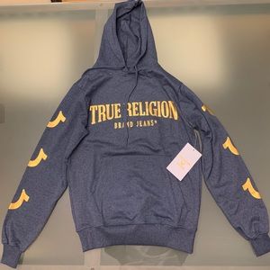 True Religion Brand Lounge Wear Hoodie Navy Blue Size Small NWT